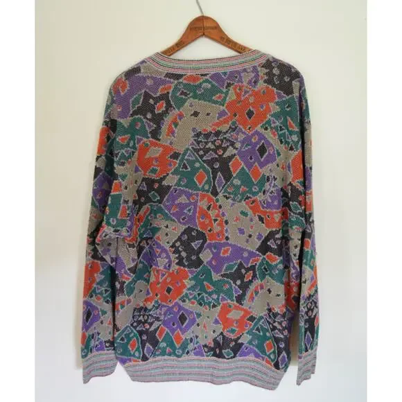 Missoni Sport Vintage 80s V Neck Sweater - Picture 4 of 5